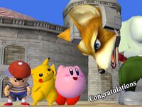 une photo d'Ã©cran de Super Smash Bros Melee sur Nintendo Gamecube